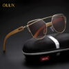 Lunettes de soleil polarisées pour Femmes en Bois